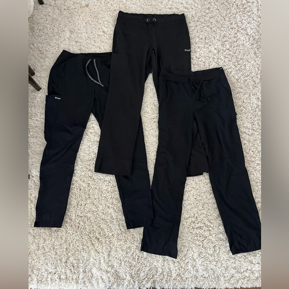 Grey's Anatomy Black Straight Leg Pants